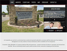 Tablet Screenshot of crosswindscondominiums.com
